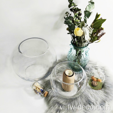 Bình hoa tròn lớn của Fishbowl Vase Clear